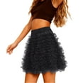 thumbnail image 6 of Women Dresses GreyTutu Skirts Tulle Skirt Fluffy Skirts Y2k Skirt, 6 of 8