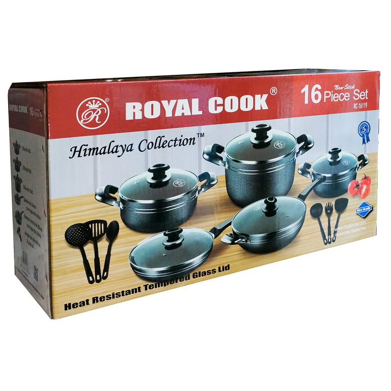  ROYDX Pots and Pans Set, 16 Piece Stainless Steel
