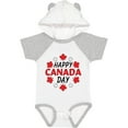 thumbnail image 3 of Inktastic Happy Canada Day Maple Leaf Circle Boys or Girls Baby Bodysuit, 3 of 5
