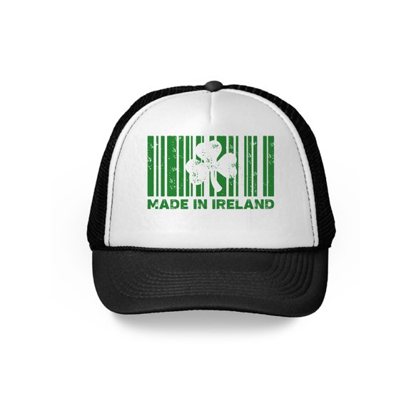 Awkward Styles Made In Ireland Baseball Hat St. Patrick's Day Trucker Hat Funny Irish Gifts Irish Mesh Hat Irish American Baseball Caps St. Paddy's Day Accessories Irish Saint Patrick's Day Hat