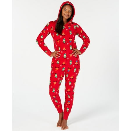 

Family Pajamas Women s Elf Hooded One Piece Pajamas XXL