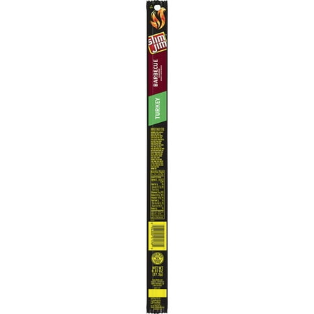 Slim Jim Turkey Snack-Sized Smoked Meat Stick, Barbecue Flavor, .97 Oz.