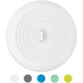 thumbnail image 1 of Bath Tub Stopper for Drain, 6 Inches Silicone Shower Drain Bath Plug Stopper for Kitchen, Bathroom, Laundry (Grey), 1 of 7