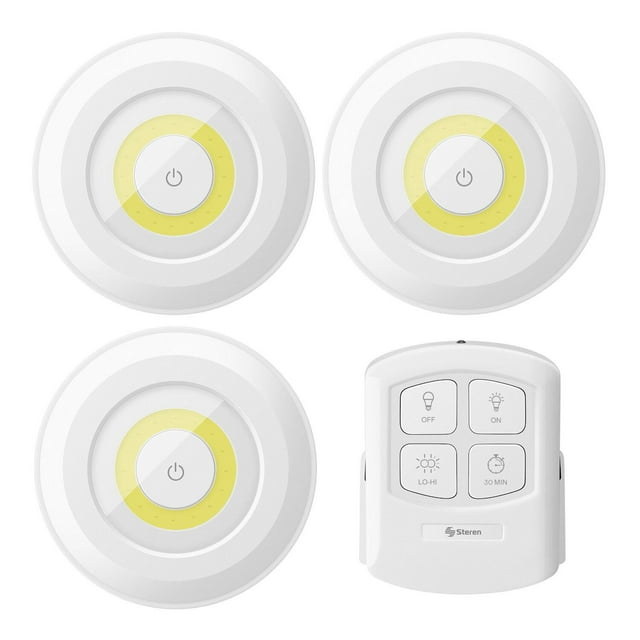 Juego de 3 mini lámparas LED con Control remoto Steren LAM-066