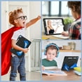 thumbnail image 6 of Dteck Case for iPad 9th Generation/iPad 8th 7th Generation 10.2 inch 2021/2020/2019 Heavy Duty Shockproof Rugged Protective Cover 10.2" with Stand Shoulder Strap for Kids,Black + Blue, 6 of 9