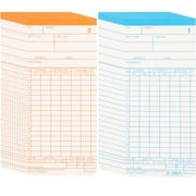 1 Set English Time Cards Double-sided Time Cards Time Paper Cards Attendance Time Cards
