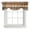 Brown Beige, variant on Tie Up Valances for Windows, Farmhouse Light Blue Brown Adjustable Valance Curtains Window Treatment for Living Room/Bedroom, Vintage Wooden Striped Rod Pocket Kitchen Curtains & Drapes 42x18 Inch