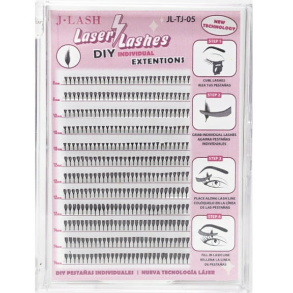 J LASH LASER LASHES (GLUE NEEDED)
