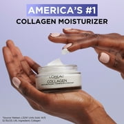 LOreal Paris Collagen Moisture Filler Face Cream, Anti-Aging Face Moisturizer, Non-Greasy Skin Care Formula Fragrance Free, 1.7oz