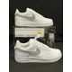 thumbnail image 1 of Ni&ke Air Force 1 Low White (Light Gray Custom Painted Swoosh) SC-#42W, 1 of 6