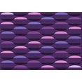 thumbnail image 1 of Ahgly Company Machine Washable Indoor Rectangle Transitional Dark Purple Area Rugs, 3' x 5', 1 of 7