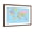 Brown Frame, variant on Art.com Colored World Map - Borders, Countries and Cities - Illustration Art Print by dikobraziy, 18" x 12"