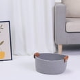 thumbnail image 4 of Unique Bargains 1 PC Woven Storage Basket Shelf Closet Storage Bin for Home Decor Grey S, 4 of 6