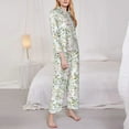 thumbnail image 3 of Naloa Aerial Flora Pajamas for Women Set, Womens Pajama Sets, Lounge Sets for Women, 2pjs for Women-Small, 3 of 7