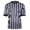 A-Black453, variant on Men's Referee V Neck Striped Shirt Lightweight Athletic Sports Top