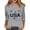 Gray_001, variant on 2026 Independence Day Shirt Women American Flag Graphics 3/4sleeve Tops Casual Crew-Neck Tshirts 2026 New Trendy Clothes Red S