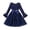 Blue, variant on Esaierr Girls Puff Princess Dresses Flared Sleeve Dress 5-13 Years Ruffle Edge Spring Fall Dress Long Sleeve Mesh Casual Dress for Toddler Kids