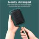 thumbnail image 4 of brosse Cheveux, Peigne Coussin D'air Airbag antiestático Avec Picots En Nylon Pour Masser Le Cuir Chevelu, Rduire Les Frisottis Pour Tous Les T, 4 of 5