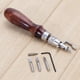 thumbnail image 4 of Herramienta Ranuradora 5 en 1 DIY Leathercraft Ajustable Pro Stitching Groover Crease Leather Tool Tmvgtek Libre de BPA, 4 of 8