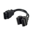 thumbnail image 4 of Fairnull 30cm ODB2 Y-Splitter Extension 16 Pin Cable Male to Dual Female Cord Adapter, 4 of 5
