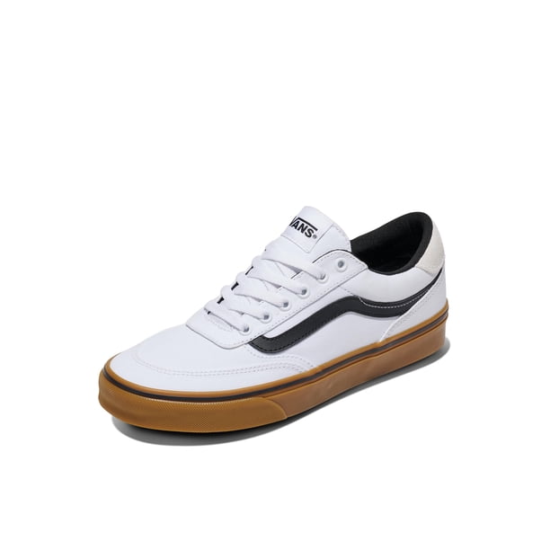 Zapatillas bajas Shoe Vans Brooklyn LS para hombre, lona, blanco/negro