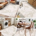 thumbnail image 5 of Beige Crane Silhouette Area Rugs 2.7'x5', Washable Small Throw Rugs for Kitchen Bedroom, Modern Abstract Flowers Botanical Indoor Outdoor Rug Non-Slip Low Pile Carpet Runner Reversible Floor Mats, 5 of 8