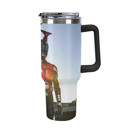 

Ka_men Rider Se_ries Anima Large Capacity Car Cup Stainless Steel Travel Mug Leak-Proof Tumbler with Handle And Straw Suitable for Men And Women 40oz
