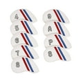 thumbnail image 1 of Juego de 9 fundas de hierro para palos de Golf, protector de eje resistente al agua, calcetines envolventes con etiquetas numéricas, funda protectora, 1 of 8