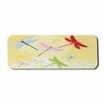 thumbnail image 1 of Dragonfly Computer Mouse Pad, Flower Field in Spring Season with Chamomiles and Sun on the Back Graphic, Rectangle Non-Slip Rubber Mousepad Large, 31" x 12" Gaming Size, Multicolor, by Ambesonne, 1 of 2