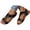 Black, variant on Platform Wedge Sandals for Women 2026 Summer Trendy Open Toe Hook and Loop Strap Slingback Sandals