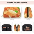 thumbnail image 5 of Naloa Peanuts1 Leather Makeup Bag for Purse Travel, Portable Small Cosmetic Organizer for Women and Girls, Make up Bag with Zipper, 5 of 8