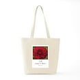 thumbnail image 6 of CafePress - Red Dahlia W/ Emerson Quote Tote Bag - Unisex Canvas Tote Bag, Beige, 1-Piece, 6 of 7