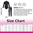thumbnail image 7 of inlzdz Kids Girls Long Sleeves Gymnastics Leotards Leggings Dancewear Athletic Ballet Dance Leotards Lavender 4XL, 7 of 7