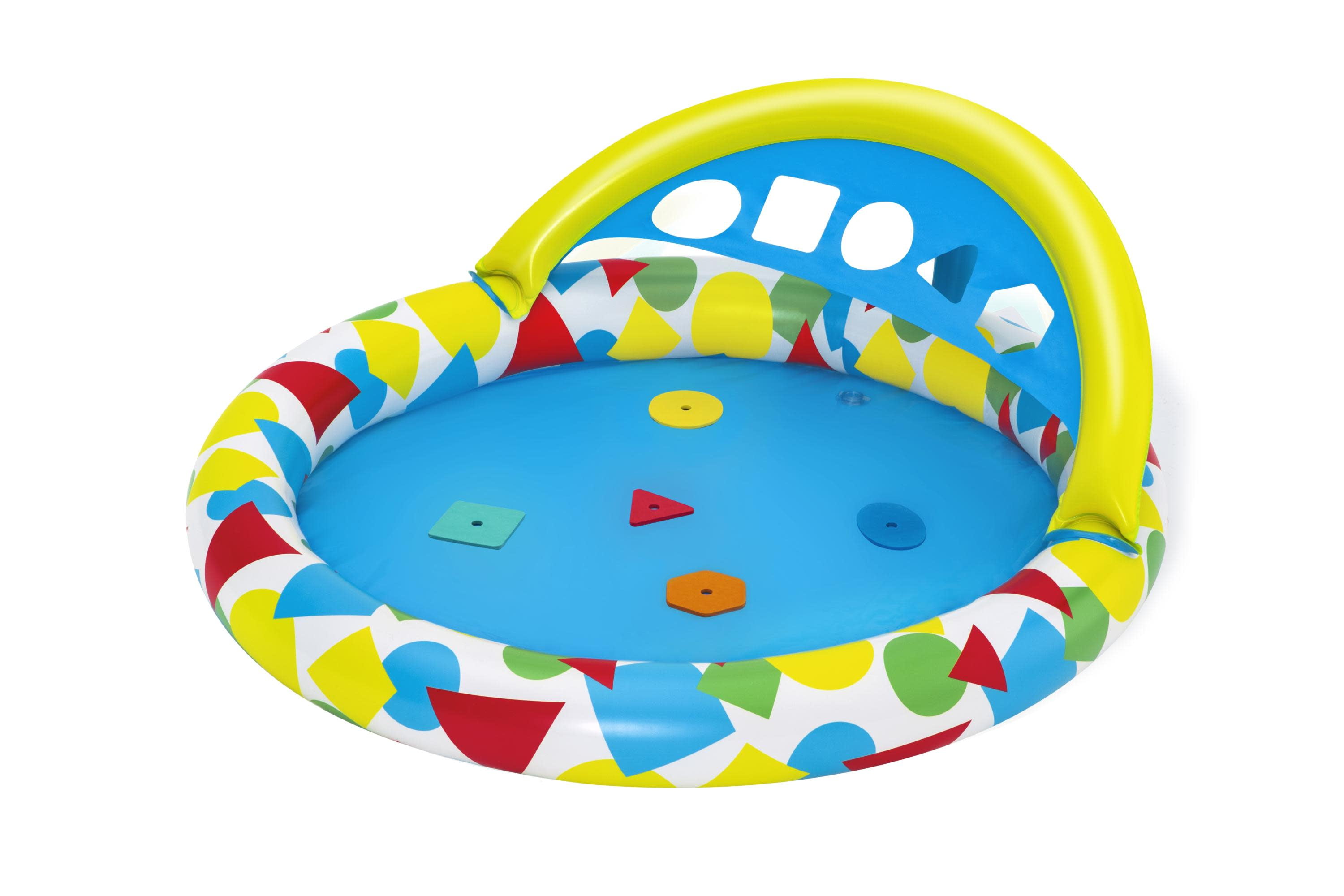H2OGO! Splash & Learn Inflatable Kiddie Pool 47” x 46” x 18”