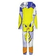 thumbnail image 5 of Looney Tunes Tweety Womens Mens Hooded Jumpsuit - Zip Up One Piece Pajamas Soft Cozy Winter Warm Plush Loungewear, 5 of 8