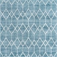 thumbnail image 5 of Unique Loom Matrix Trellis Collection Area Rug - Deco (7' Square Blue/Ivory), 5 of 6