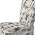 thumbnail image 4 of Designart "Zen In Neutre Tropics II" Chaise d'Appoint Tropicale Blanche Rembourrée - Fauteuil Tropical pour Salon, 4 of 7