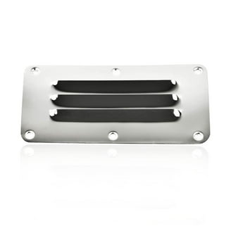 Boat Vent OUNONA Boat Nylon Rectangular Stamped Louvered Vent Grill Cover Ventilation Boats Ships Yachts Kayaks Marine Accessories Solid Vent Cover Plate - Foto 3