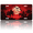Palms and Birds under the Red Night - sky, variant on 1 Pcs License Plate Covers & Frames, Hippie - style Skeleton Poses For Decorative Front, Aluminum License Plate Covers & Frames Cover For Men Women, 12" X 6"
