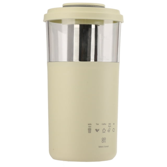 Electric Milk Frother 350ml Magnetic Stirring Heating Small Portable Coffee Milk Foamer