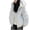 Beige, variant on Women's Hooded Puffer Jacket with Pocket, Oversized Full Zipper Warm Winter Coat Casual Long Sleeve Quilted Outerwear, Black