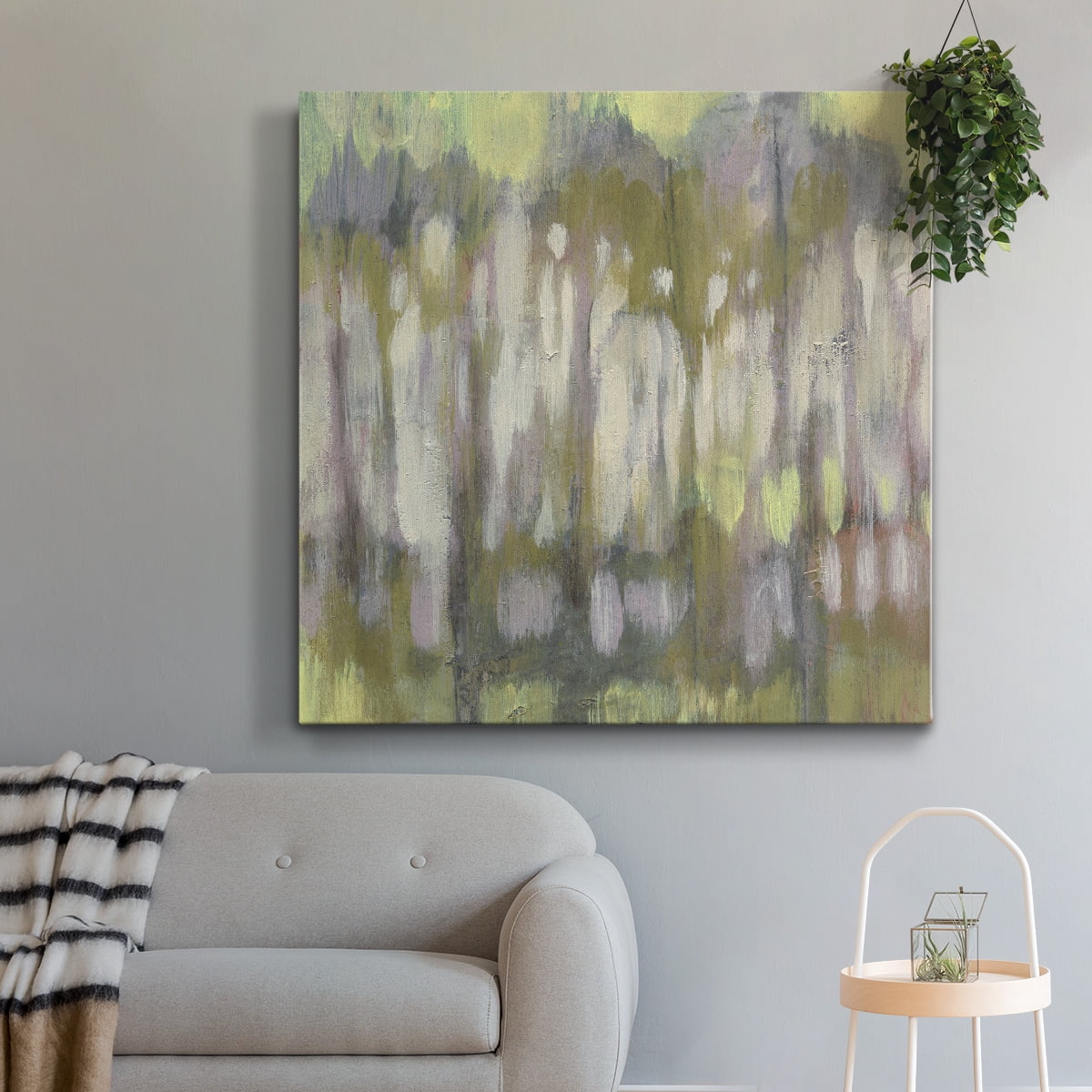Wexford Home Stained Glass Trees I-Premium Gallery Wrapped Canvas, 32" x 32" - Ready to Hang