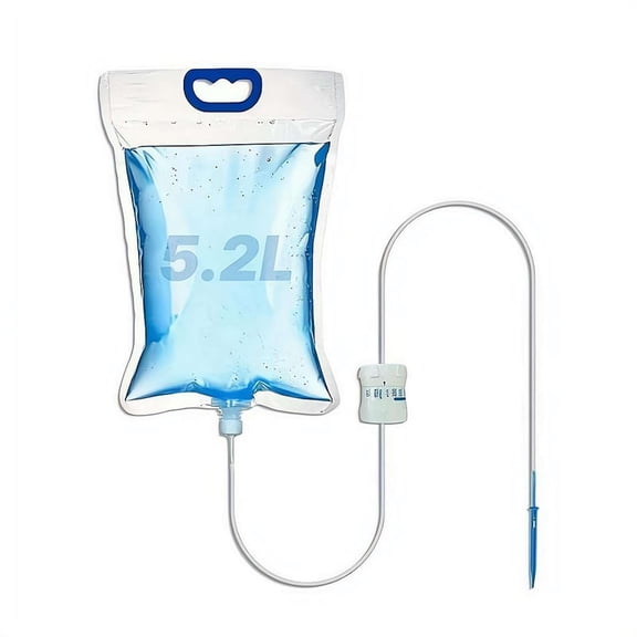 5.2L Plant Water Bag Plant Watering System Device, Automatic Plants Waterer Self Watering IV Drip Bag, Adjustable Drip WateringBags, for ndoor Outdoor Potted Plants, Herbs, Bonsai (1 Mouth)