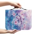 thumbnail image 2 of HELLHERO Dolphins Flower Bible Cover for Men, Portable Church Bible Bag with Zippered for Prayer Bible Study Outdoor Study, 2 of 12