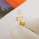 thumbnail image 4 of Precioso gatito gato cierre de resorte AU750 cerradura de oro 9k 14k 18K broche de langosta de oro sólido accesorios de joyería, 4 of 4