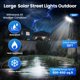 thumbnail image 5 of Farolas solares JWT 16, grandes, 6000 lúmenes, impermeables, paquete de 2, 5 of 7