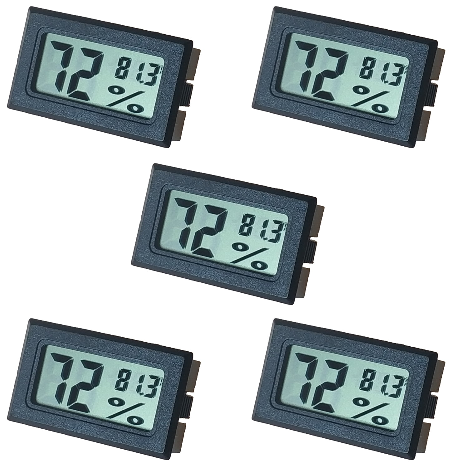 12-Pk Mini-Digital Hygrometer Thermometer Humidity Gauge Indoor/Outdoor Home Car 