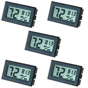 Humidity Gauge, Digital Hygrometer Indoor Outdoor Hygrometer Thermometer (°F) for Humidors Home Car Greenhouse（5 Pack…