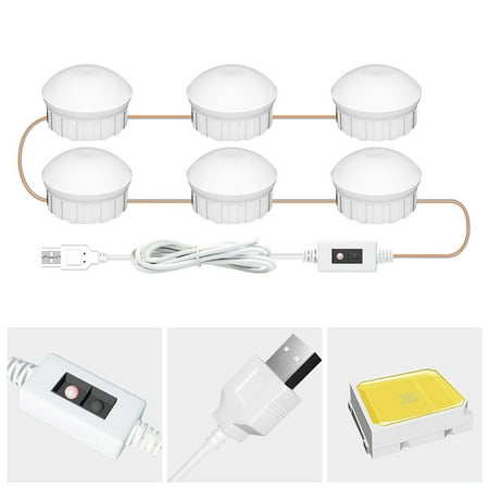 

SONGBIRDTH LED Mirror Lamps 1 Set Illumination Adjustable Brightness Eco-friendly Bathroom LED Vanity Makeup Lamps