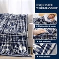 thumbnail image 3 of City Football Gifts for Team Fans, Sports Football Throw Blanket for Men Women, Team Colors Throw for Sofa Couch Bed Living Room 60"x50", 3 of 6
